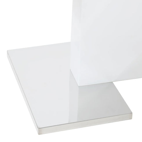 Barnes - Extendable Dining Table High Gloss White 1800 x 900 x 760 mm MDF